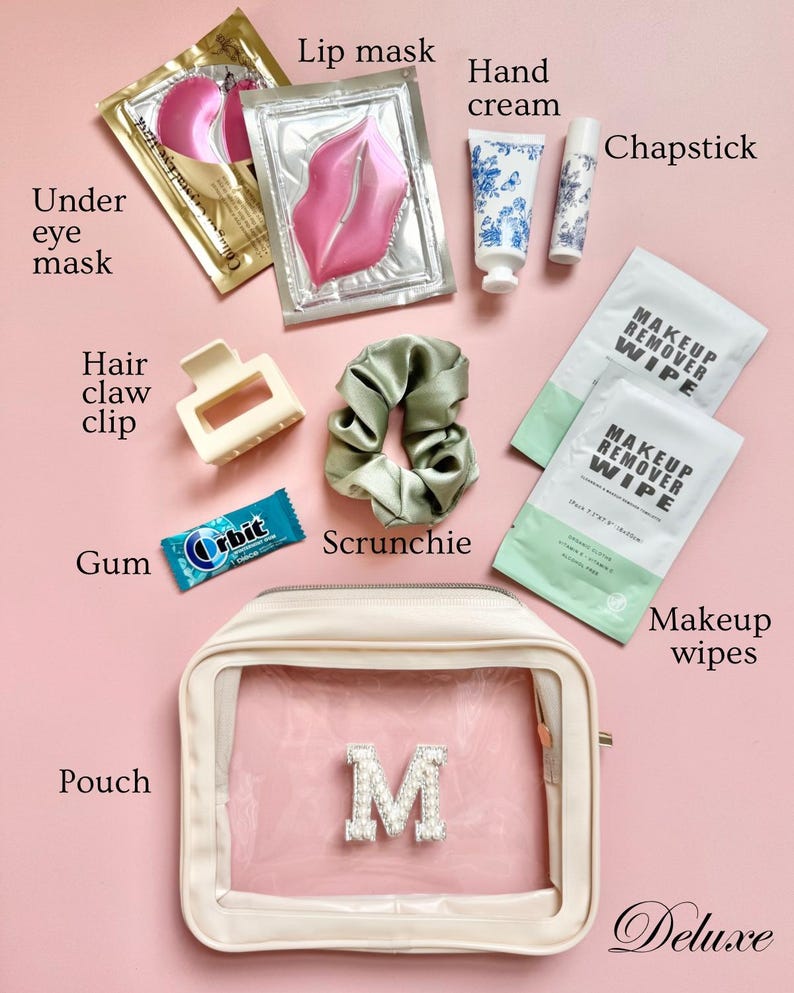 Cosmetic Bag for Bachelorette Party Hangover Kit Swag Bag Sage Wedding Gift Bridal Party Weekend Getaway Vacation Goodie Bags for Girls Trip coastal bachelorette merch sage color theme bridal shower goodie bag filler for lake weekend girls trip gifts