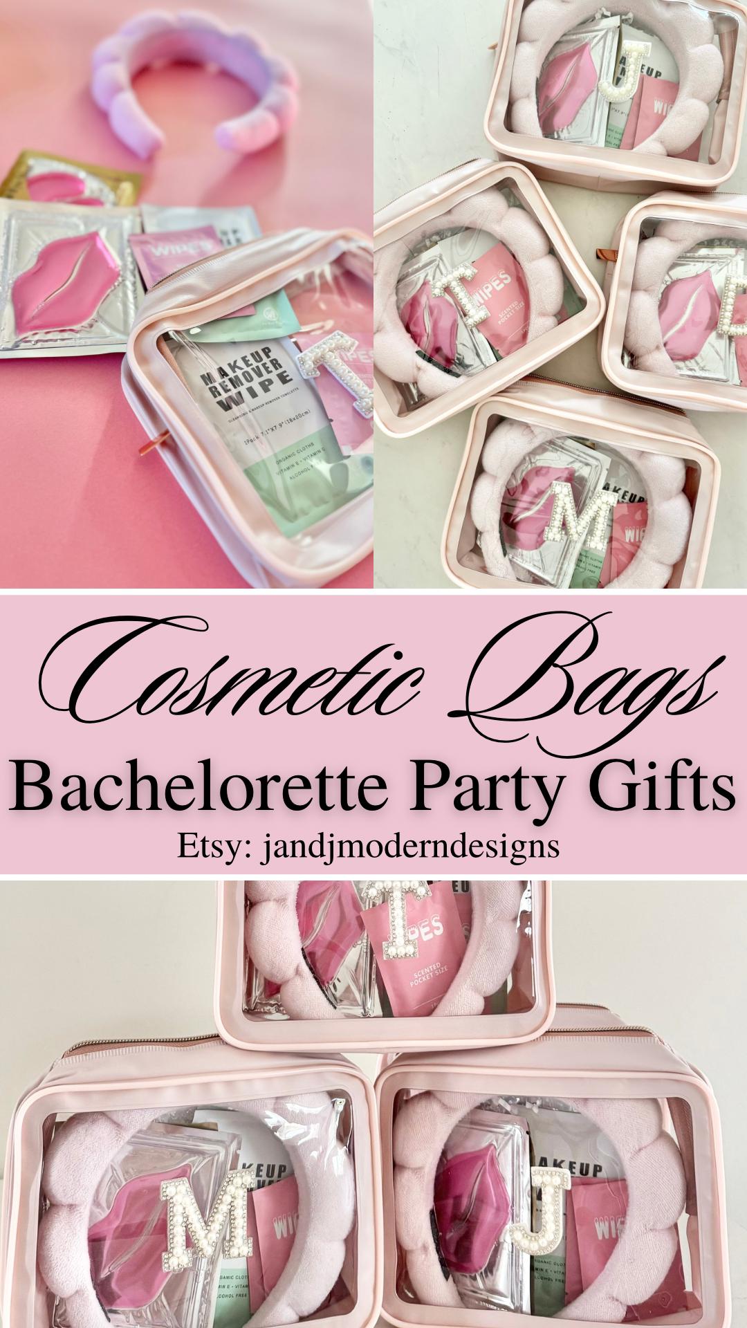 Personalized Care Package with Makeup Bag Bachelorette Party Gift Bag Party Favor for Teen Girl Slumber Party Pamper Spa Gift for Mom To Be
