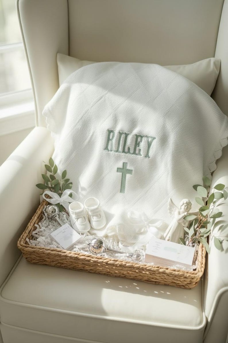 Here are 500-character long-tail SEO keywords with no commas:  personalized baptism baby blanket personalized christening blanket for baby girl embroidered baptism blanket for granddaughter cross baby blanket from godmother baptism gift for granddaughter christening gift for baby girl personalized religious baby gift first birthday keepsake blanket newborn baptism keepsake gift godmother gift for baby girl embroidered cross blanket personalized baby keepsake christening gift for baby girl gift
