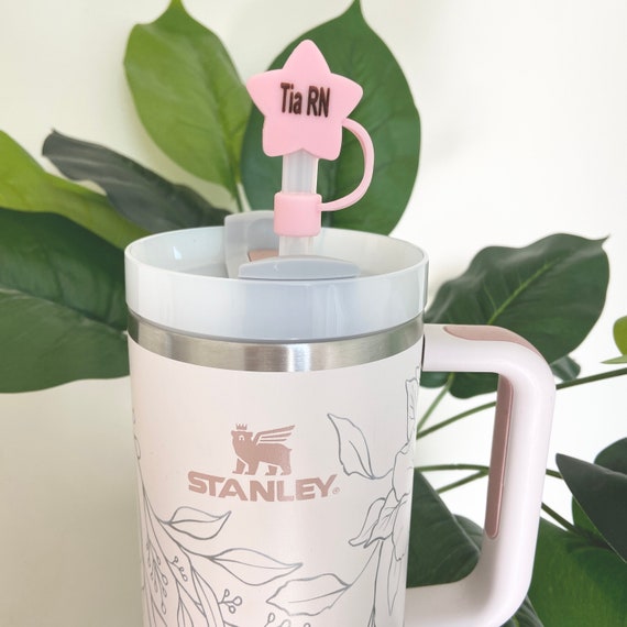 Stanley Accessory Straw Cap Stanley Topper Drink Cup Drink Cover Stanley  Dust Cover Straw Cover Stanley Daisy Straw Cover Flower Stanley - Stanley  Tumbler - Stylish Stanley Tumbler - Pink Barbie Citron Dye Tie