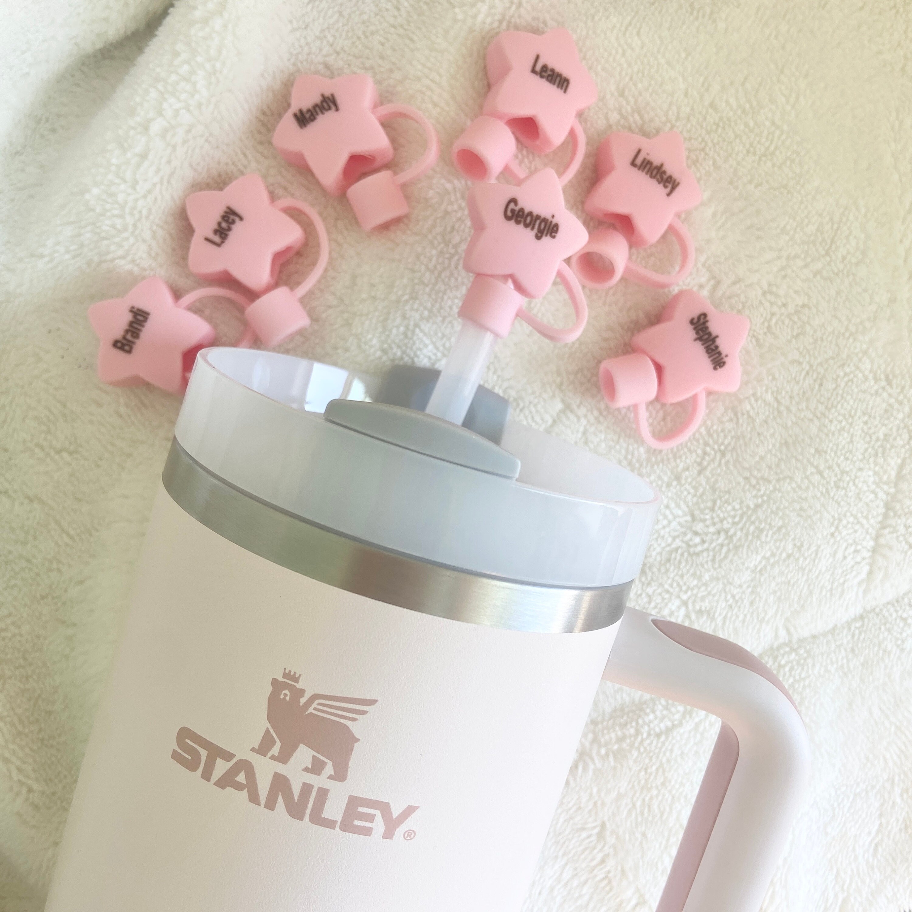 Stanley Accessory Straw Cap Stanley Topper Drink Cover Stanley Straw Cover  Stanley Daisy Straw Cover 40oz Stanley Cup Quencher Cap 30oz - Stanley  Tumbler - Stylish Stanley Tumbler - Pink Barbie Citron Dye Tie