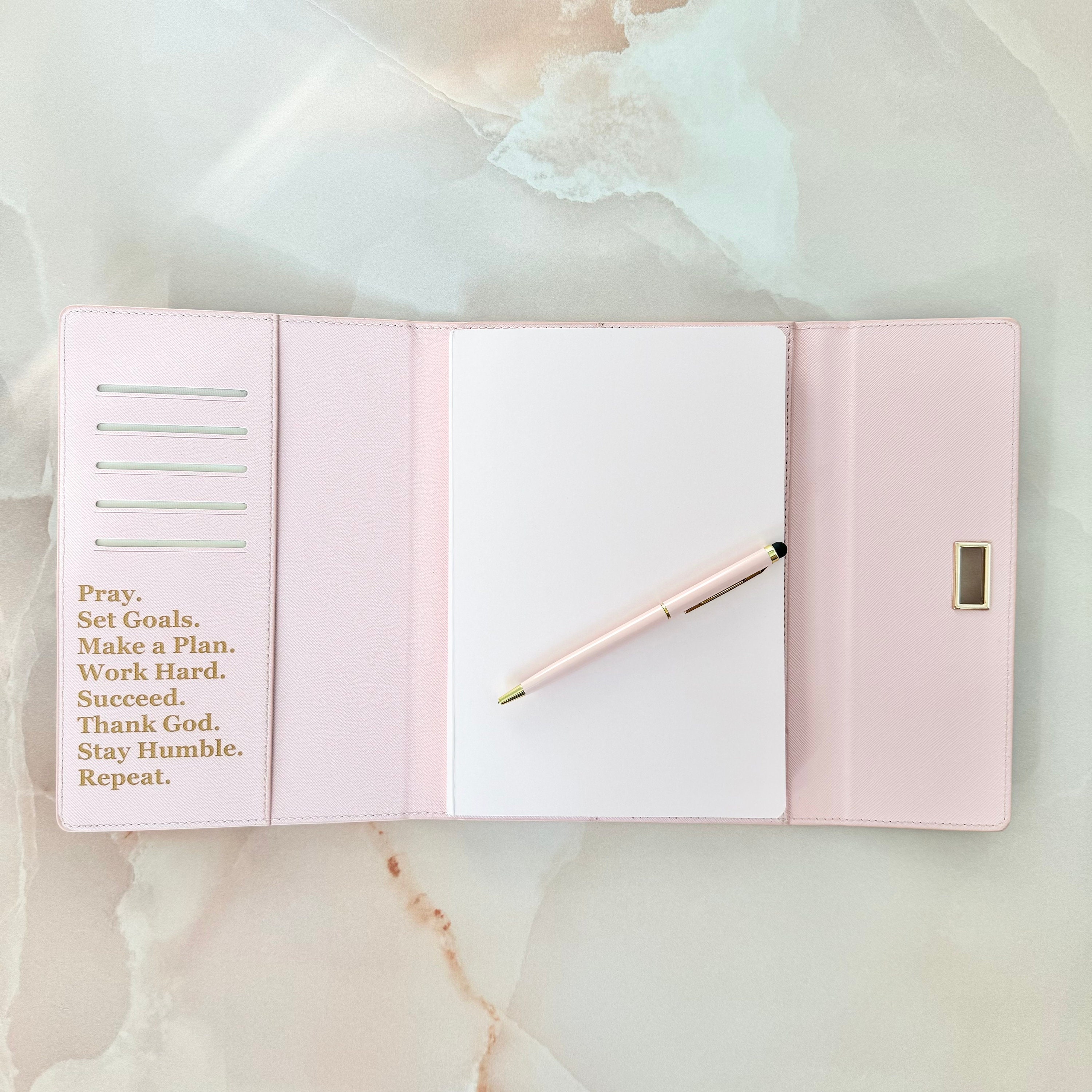 Personalized Refillable Portfolio Engraved Notebook College Graduation Gift Employee Appreciation Business Travel Journal Meeting Notepad
