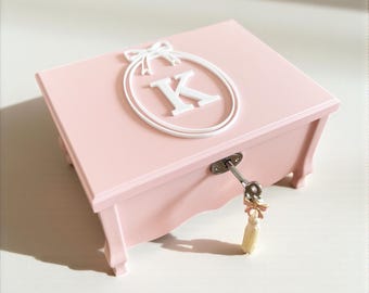 Music Jewelry Box for Baby Girl First Christmas Gift to Grandbaby Jewelry Storage Box Musical Ballerina Custom Name on Keepsake Jewelry Box