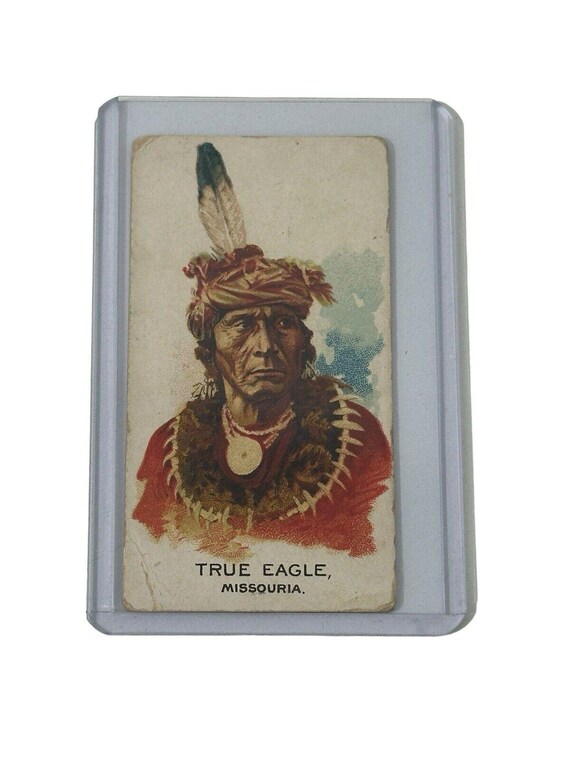 1888 N2 Allen & Ginter American Indian Chiefs True Eagle Tobacco Card