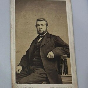 Antike Kabinett Karte 1880er Jahre Fotografie In Kartenetui Distinguished Gentleman