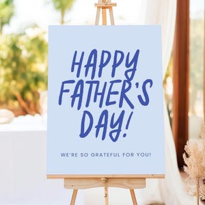 Father's Day Sign, Happy Father's Day Poster, Father's Day Banner, Father's Day Party Sign, Gift for Dad, Father's Day Surprise, Printable