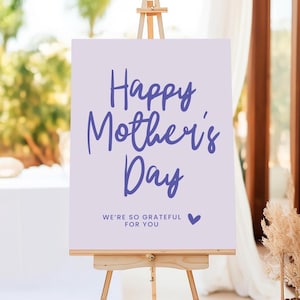 Mothers Day Banner, Happy Mothers Day Sign, Happy Mothers Day Poster, Mothers Day Welcome Sign, Mothers Day Decoration, Printable