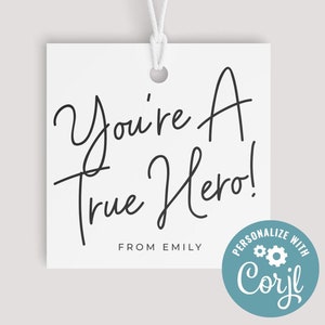 Geschenkanhänger für den Vatertag Minimalist Geschenkanhänger für Väter Du bist ein wahrer Held Geschenkanhänger Papa Geburtstagsgeschenk Anhänger Einzigartiges Geschenk für Papa Happy Birthday Dad