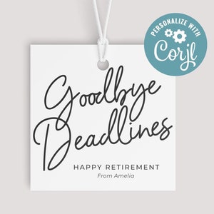 Ruhestand Geschenkanhänger, minimalistischer Ruhestand Tag, personalisierter Ruhestand Geschenkanhänger, Lehrer Ruhestand, Frauen Ruhestand, Männer Ruhestand