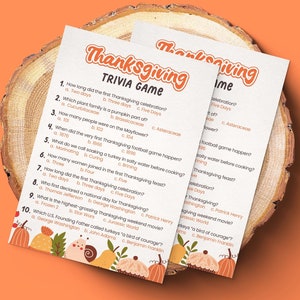 Thanksgiving Trivia Thanksgiving Games Thanksgiving Quiz Thanksgiving Trivia Game Thanksgiving Trivia Questions Thanksgiving Party Printable