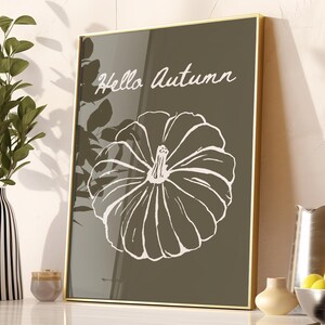 Hallo Herbst Wand Kunst, Trendige Herbst Wand Kunst, Kürbis Wand Kunst, Veranda Dekor, Thanksgiving Abendessen Dekor, Herbst Kamin Dekoration