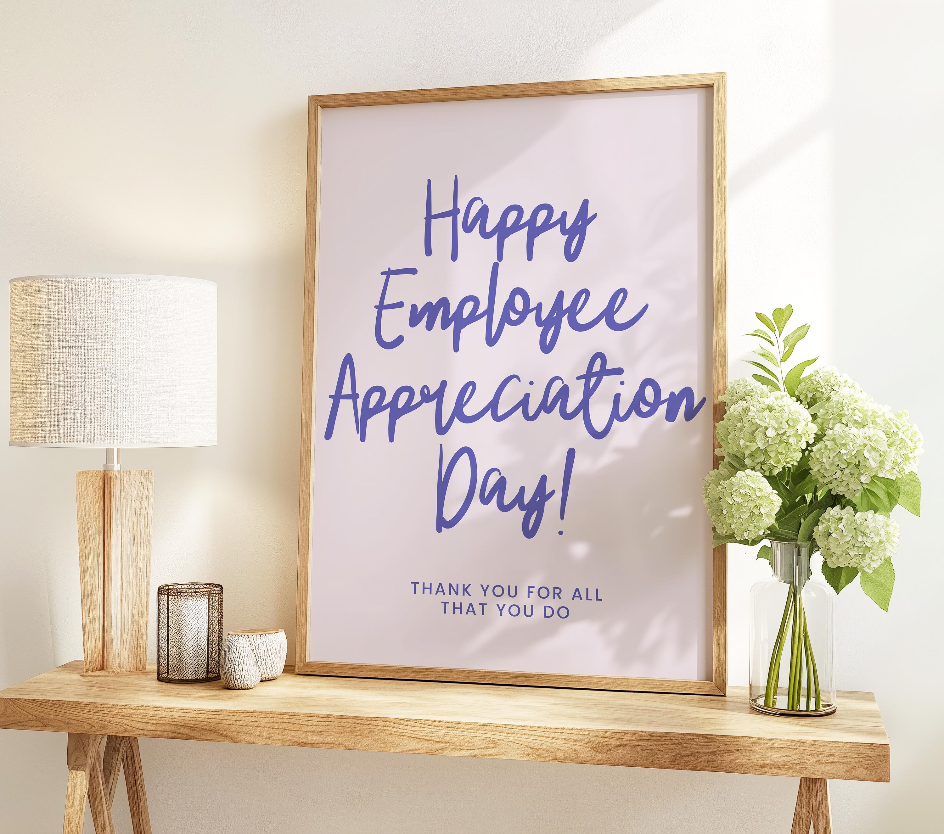Employee Appreciation Sign, Employee Appreciation Day Banner, Employee ...