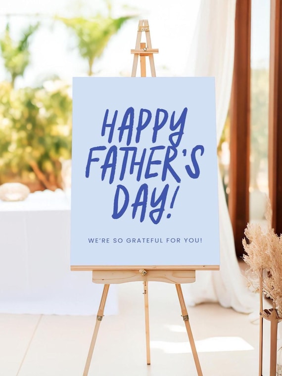 Father's Day Sign, Happy Father's Day Poster, Father's Day Banner, Father's Day Party Sign, Gift for Dad, Father's Day Surprise, Printable