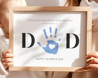 Father's Day Handprint Bible Verse Craft: Kid's Activity (Digital Download)