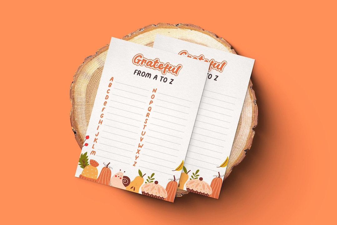 Thanksgiving A to Z Game, Thanksgiving Family Game, Thanksgiving
