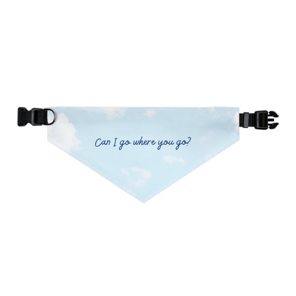 Taylor Swift Pet Bandana Collar | Cute Pet Bandana inspired by Lover lyrics | Taylor Swift Dog Bandana - Clouds