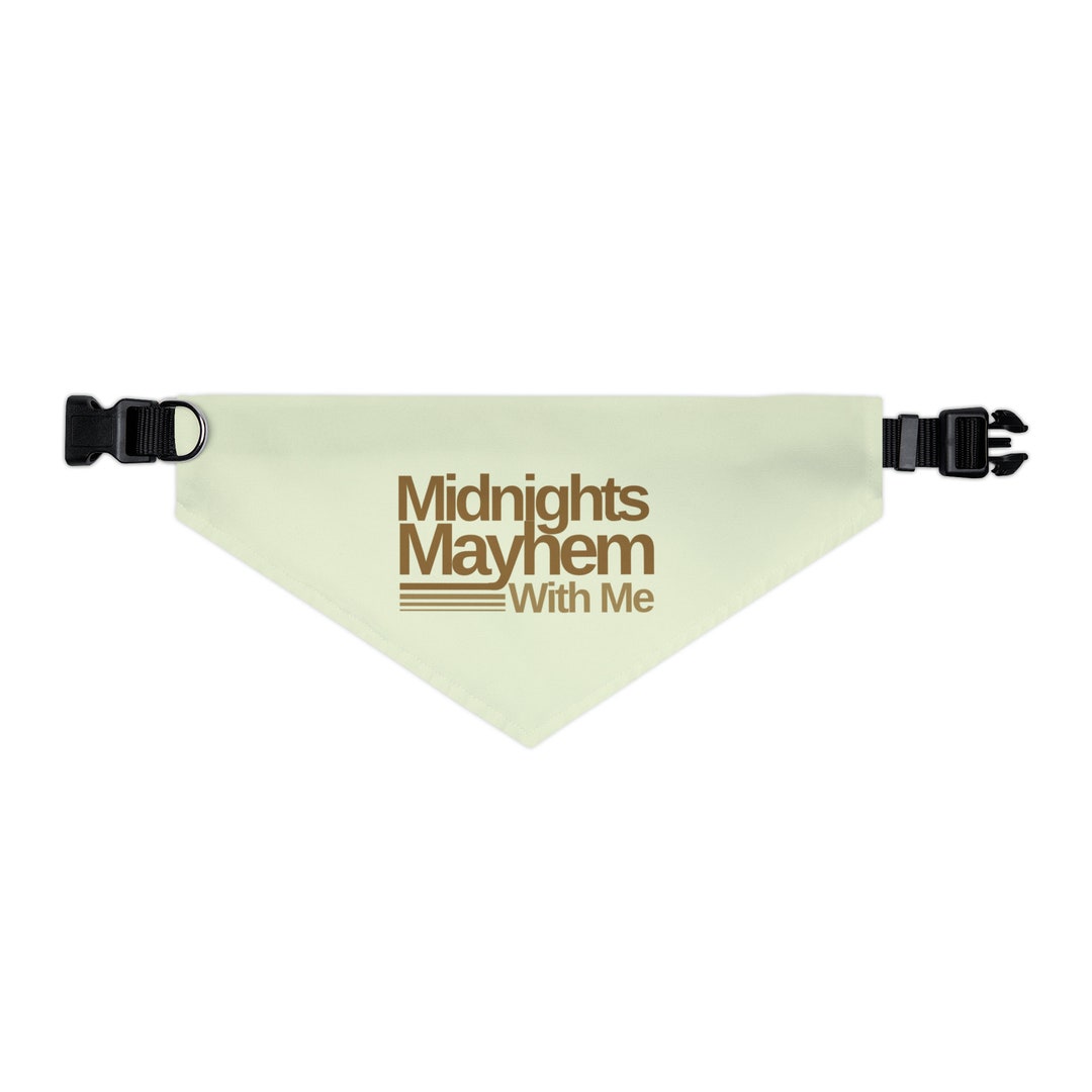 Taylor Swift Pet Bandana Collar Inspired by Midnights, Midnights Mayhem