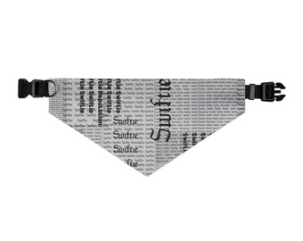 Reputation Pet Bandana | Taylor Swift Dog Bandana inspired by Reputation | Tie-on dog bandana