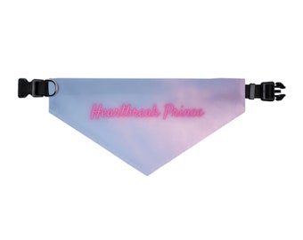 Heartbreak Prince Pet Bandana Collar inspired by Taylor Swift | Dog Bandana inspired by Miss Americana and the Heartbreak Prince