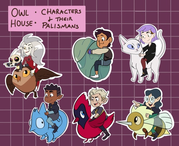 The Owl House Characters Glossy Stickers 