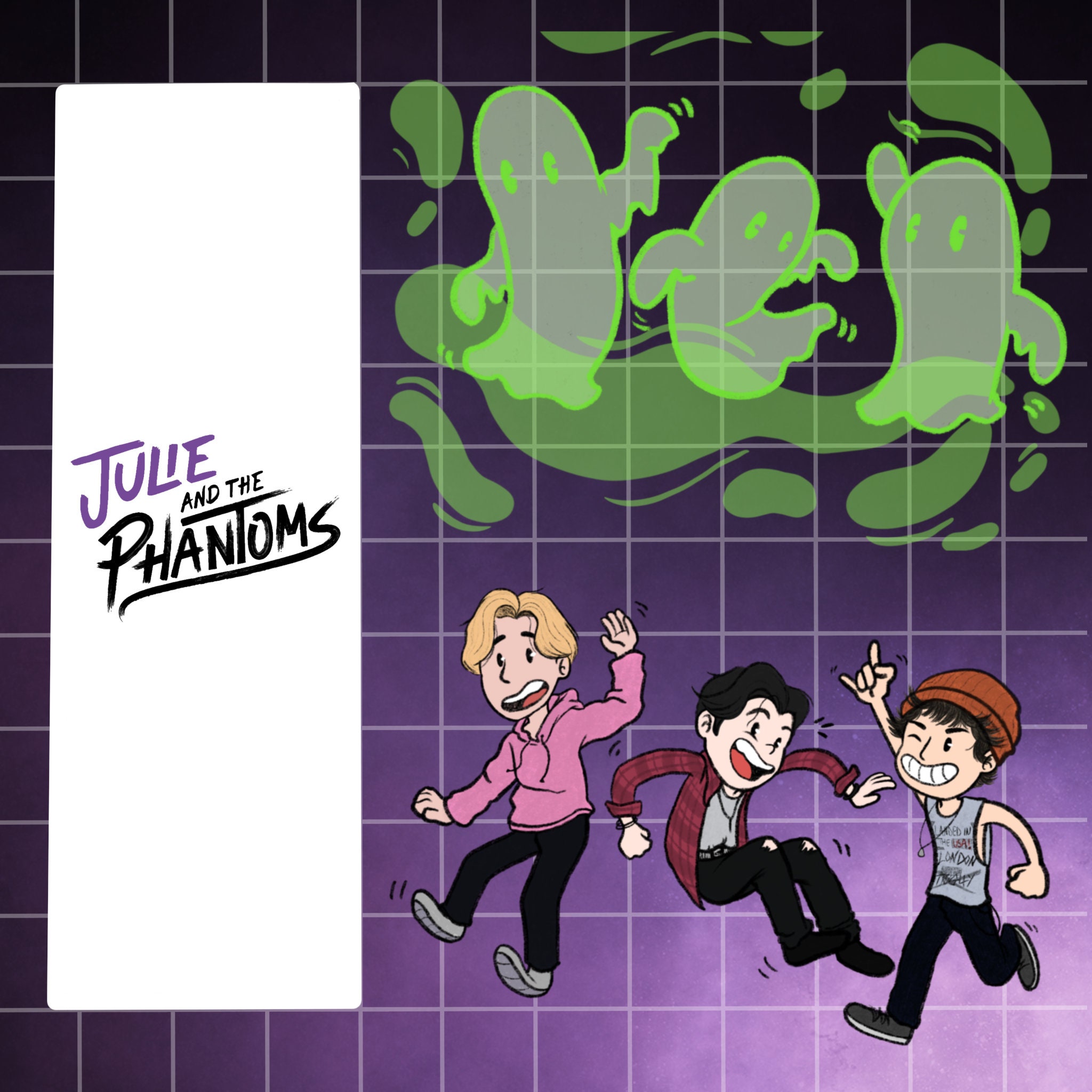 Julie and the Phantoms Sunset Curve Holographic Stickers. 7 to