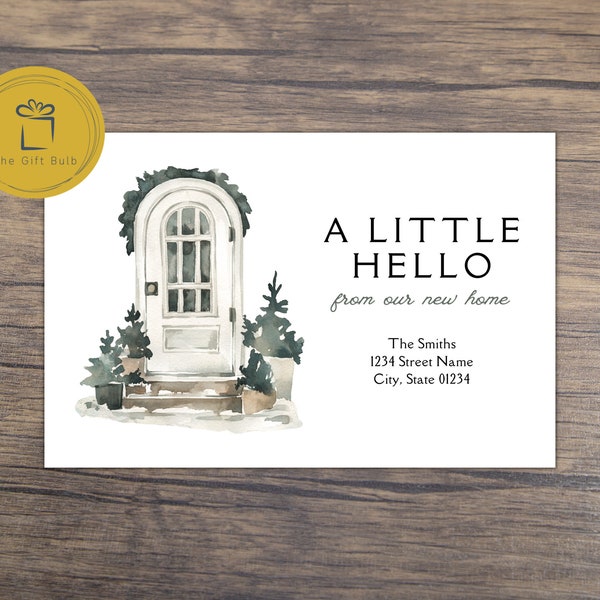 Modern Moving Announcement, New Address Cards, Just Moved, We've Moved, Postcard, Address Change, Instant Download, New Home Address