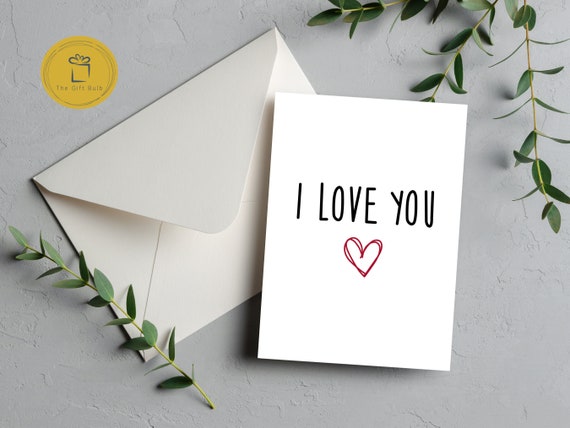 I Love You Printable Cards