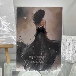 Wife Birthday Card, Decorated With Crystals, Lovers Card, Wife Card, Special Wife Card, Luxury Wife Card, Wife Handmade
