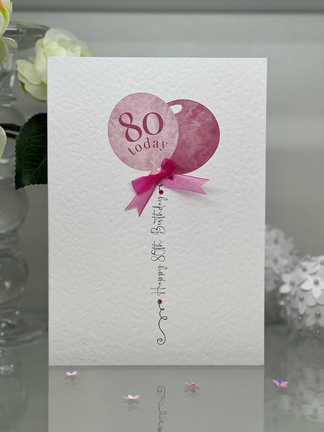 80th Birthday Card, Eightieth Birthday Card, 80th Card, Female 80th ...