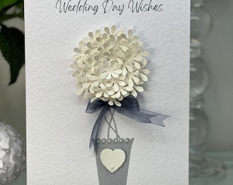 Trouwkaart, Bruiloft Gefeliciteerd, Bruid & Bruidegom, Speciale Trouwkaart, 3D Trouwkaart, aandenken Trouwkaart, Luxe Trouwkaart