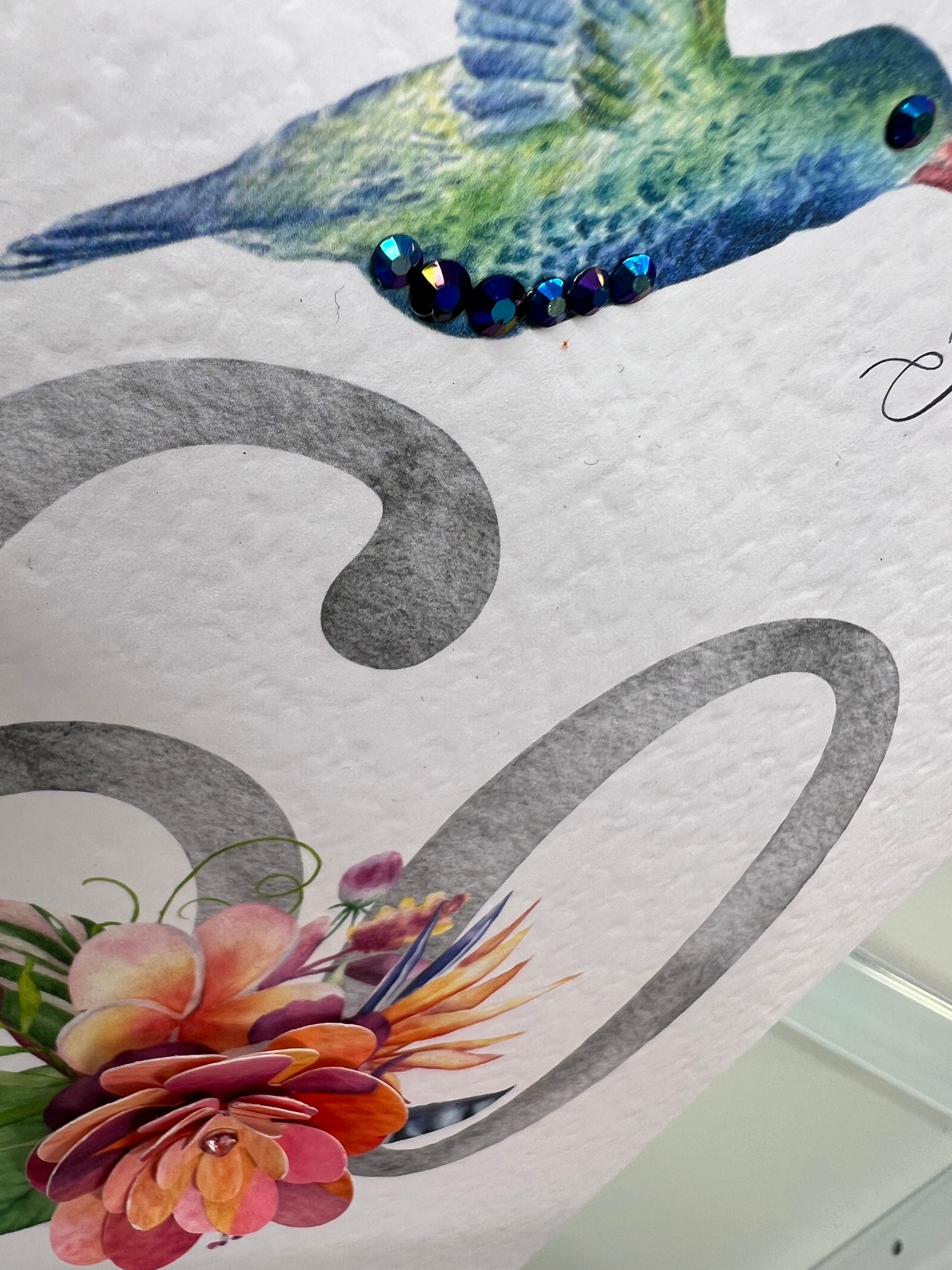 Belles Cartes D'anniversaire Dorées Pour Homme Et Femme – Merveilleux Oiseaux Dorés Colibri – Jolie Carte D'anniversaire Traditionnelle Et élégante Pour Femme De 60 Ans, Homme, Elle, Lui, A5
