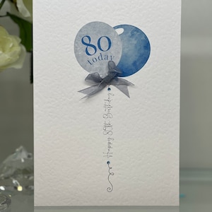 80th Birthday Card, Eightieth Birthday Card, 80th Card, Male 80th Card, Luxury 80th Card, Milestone Birthday, Friend 80th, Brother 80th