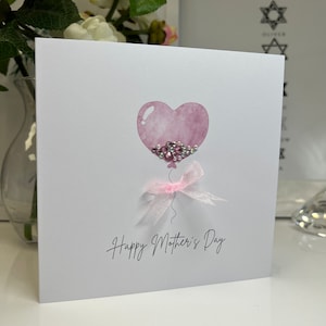 Mother's Day Card, Handmade Mother's Day Card, Hand Embellished ...