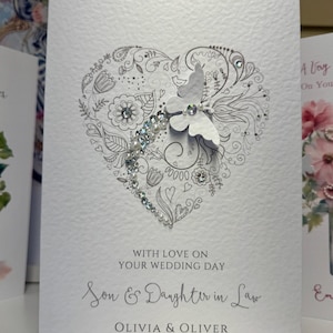 Personalisierte Schwiegertochter & Schwiegertochter Hochzeitskarte, personalisierte Hochzeitskarte, Hochzeitskarte Sohn, maßgeschneiderte, Andenken