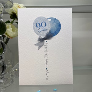 90th Birthday Card, Ninetieth Birthday Card, 90th Card, Female 90th Card, Luxury 90th Card, Milestone Birthday, Friend 90th, Sister 90th Mum