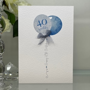 Carte 40e anniversaire, carte quarantième anniversaire, 40e carte, 40e carte masculine, 40e carte de luxe, anniversaire marquant, ami 40e, père 40e, frère