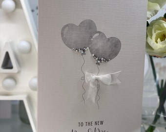 Wedding Card, Wedding Congratulations, Bride & Groom, Special Wedding Card, 3D Wedding Card, keepsake Wedding Card, Luxury Wedding Card