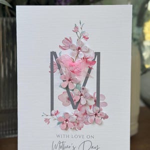 Muttertagskarte, Handgemachte Muttertagskarte, Handverschönert, Spezielle Mama Karte, 3D Papierblumen, Personalisierte Mama Karte, Beste Mama Karte