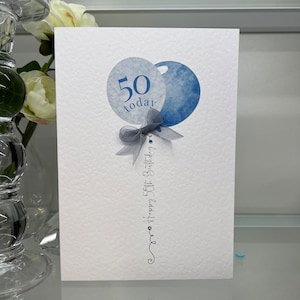 50. Geburtstagskarte, 50. Geburtstagskarte, 50. Karte, Luxus 50. Karte, Meilenstein Geburtstag, Freund 50. Geburtstag, Papa 50.