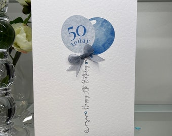 Carte 50e anniversaire, carte cinquantième anniversaire, 50e carte, 50e carte masculine, 50e carte de luxe, anniversaire marquant, ami 50e, papa 50e, frère