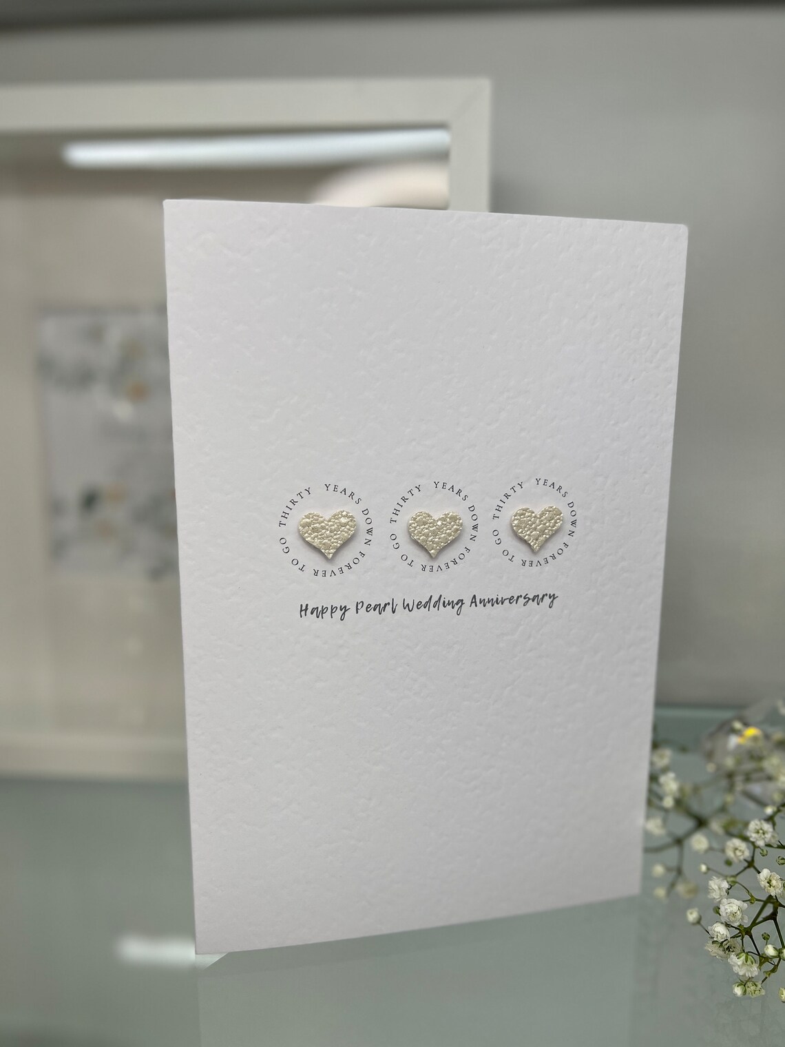 Carte Annivesary Pearl (30ème) - 9 X 6 Pouces - Regal Publishing