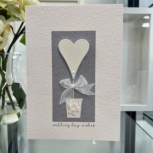Personalisierte Hochzeitskarte, Herz Hochzeitskarte, Braut & Bräutigam Karte, Hochzeitskarte, Luxus-Andenken Karte, Tochter, Sohn Hochzeitskarte, Andenken