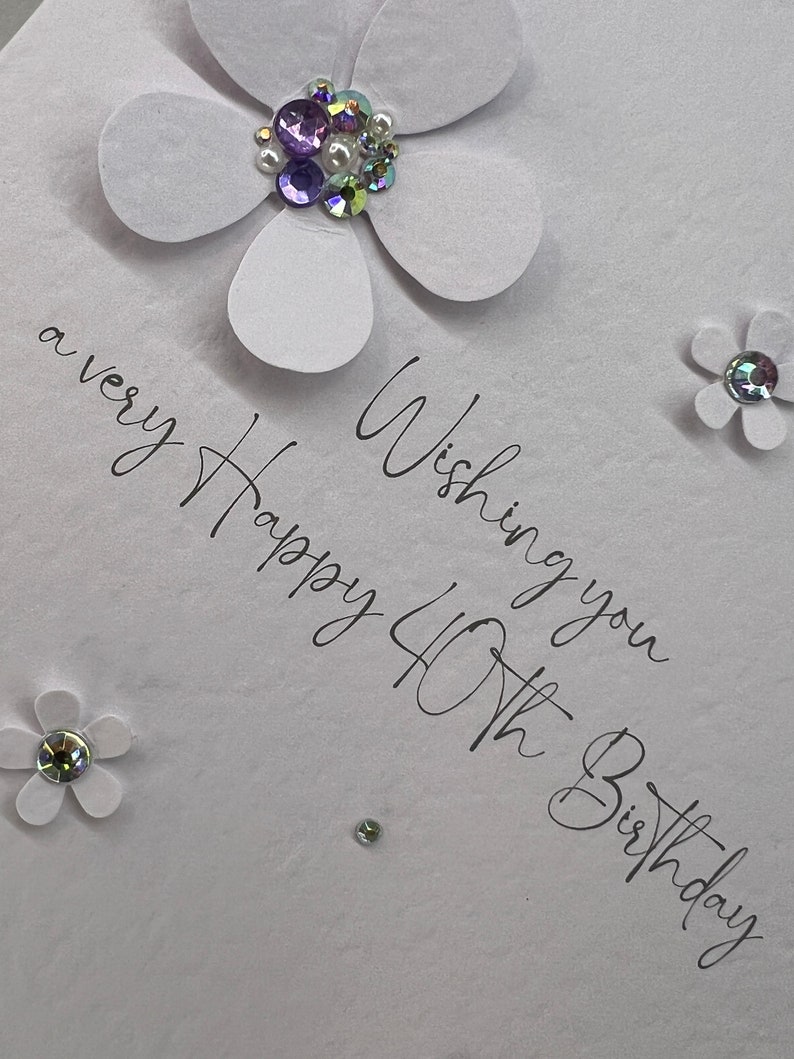 40th Birthday Card, Fortieth Birthday Card, 40th Card, Happy 40th Card ...