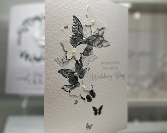 Personalised Wedding Card, Wedding Congratulations, Bride & Groom, Special Card, 3D Wedding Card, Keepsake Wedding Card, Luxury Wedding Card