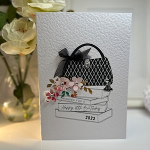 40th Birthday Card, Fortieth Birthday Card, 40th Card, Happy 40th Card, Luxury 40th Card, Handbag Card, 40th Girlfriend, 40th Daughter, 40