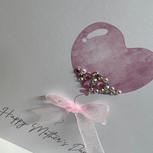 Mother's Day Card, Handmade Mother's Day Card, Hand Embellished ...