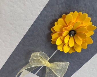 Tarjeta de cumpleaños personalizada, Tarjeta personalizada, Tarjeta de cumpleaños de abeja, Tarjeta de cumpleaños de girasol, Tarjeta para amigos, Tarjeta 3D, Tarjeta para jardineros, Tarjeta para amantes de las abejas