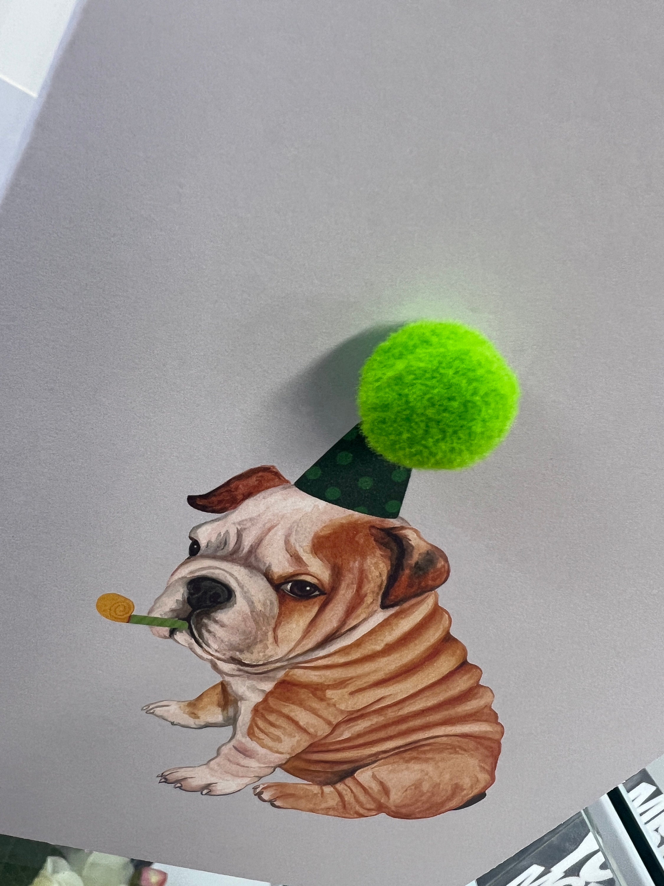 Personalised Bulldog Birthday Card, Handmade Bulldog Card, Dog Card ...