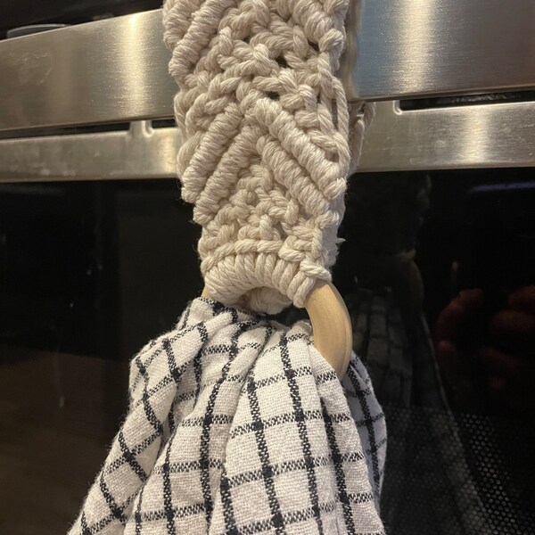 Macrame Towel Holder Pattern Etsy
