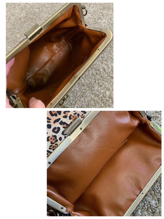 Leopard Pattern Print, Genuine Embossed Leather  … - image 10